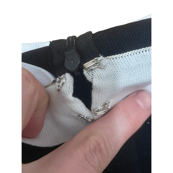 Exclusively Misook Petite Black Pink Sheath Dress Career Work Office L‎ - Picture 6 of 7